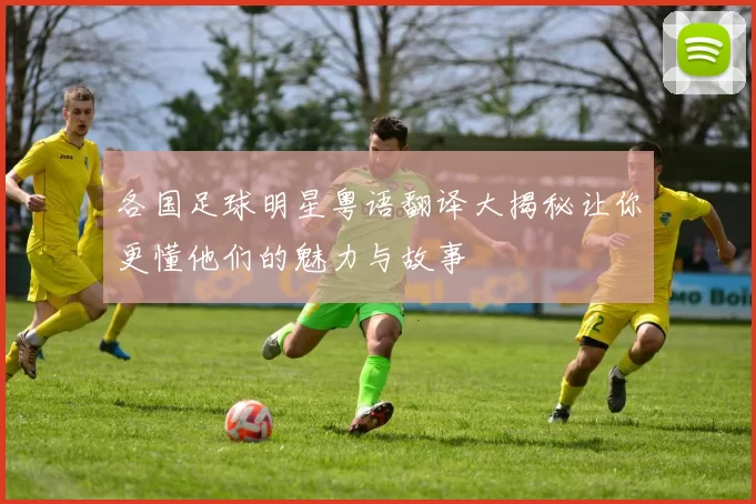 各国足球明星粤语翻译大揭秘让你更懂他们的魅力与故事